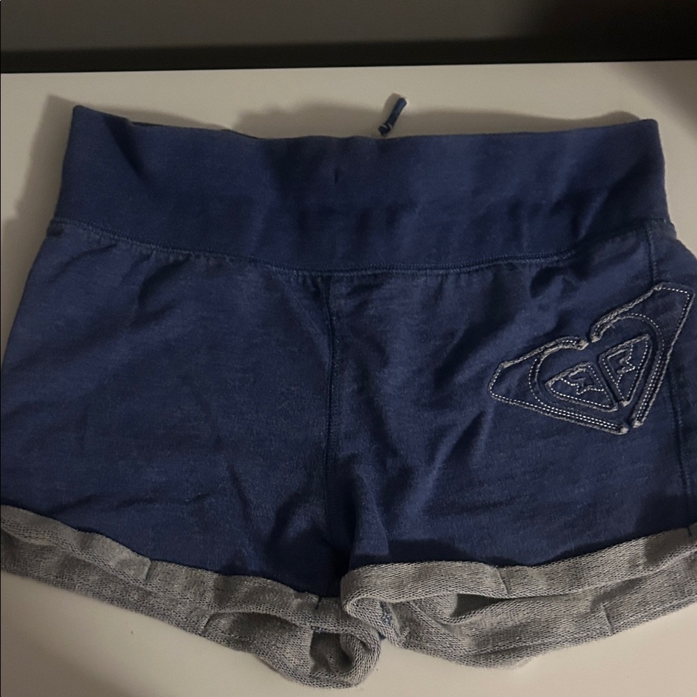 Roxy Blue and Gray Athletic Shorts